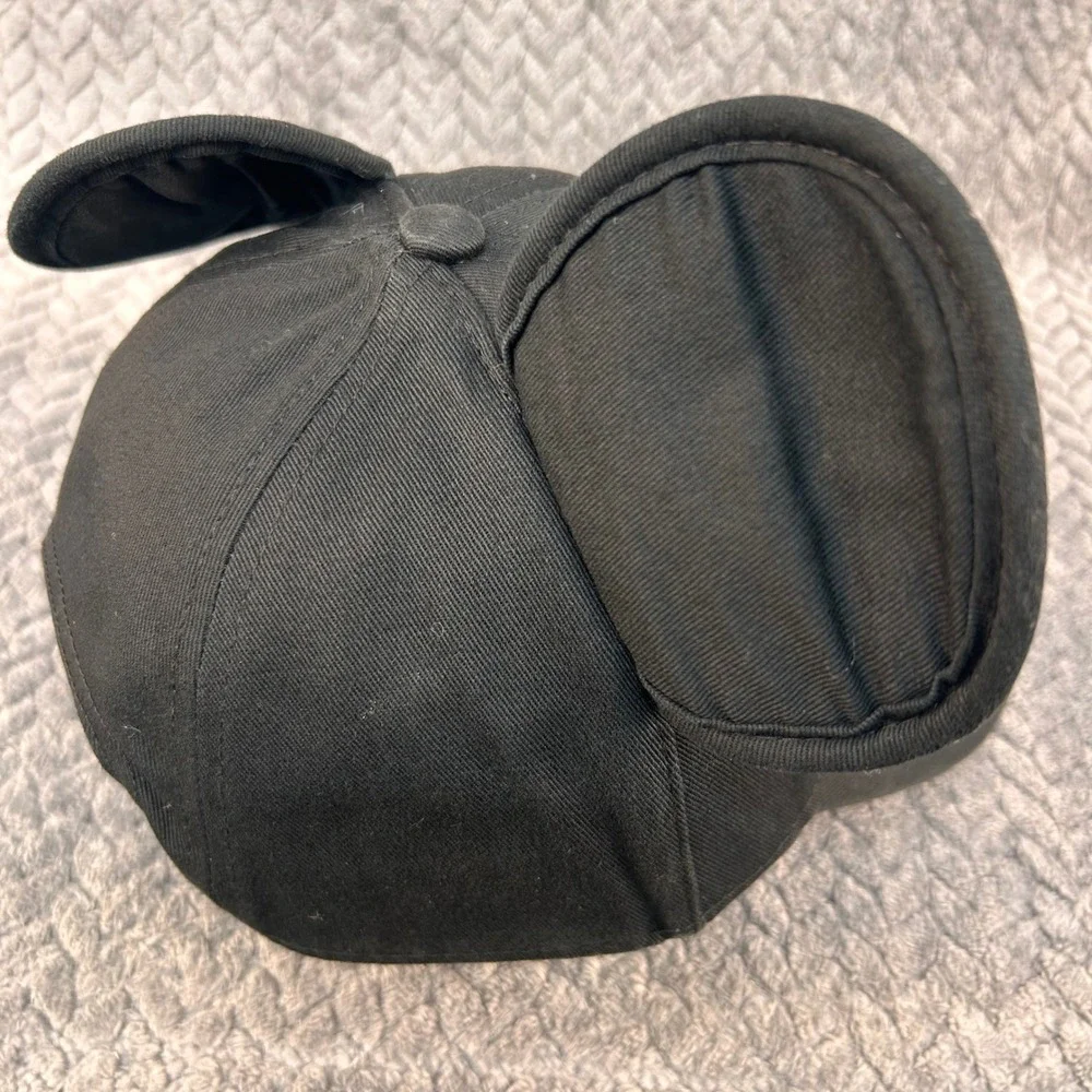 Mickey Script Kids Black Disney Baseball Hat Padded Mouse Ears Snapback OSFM